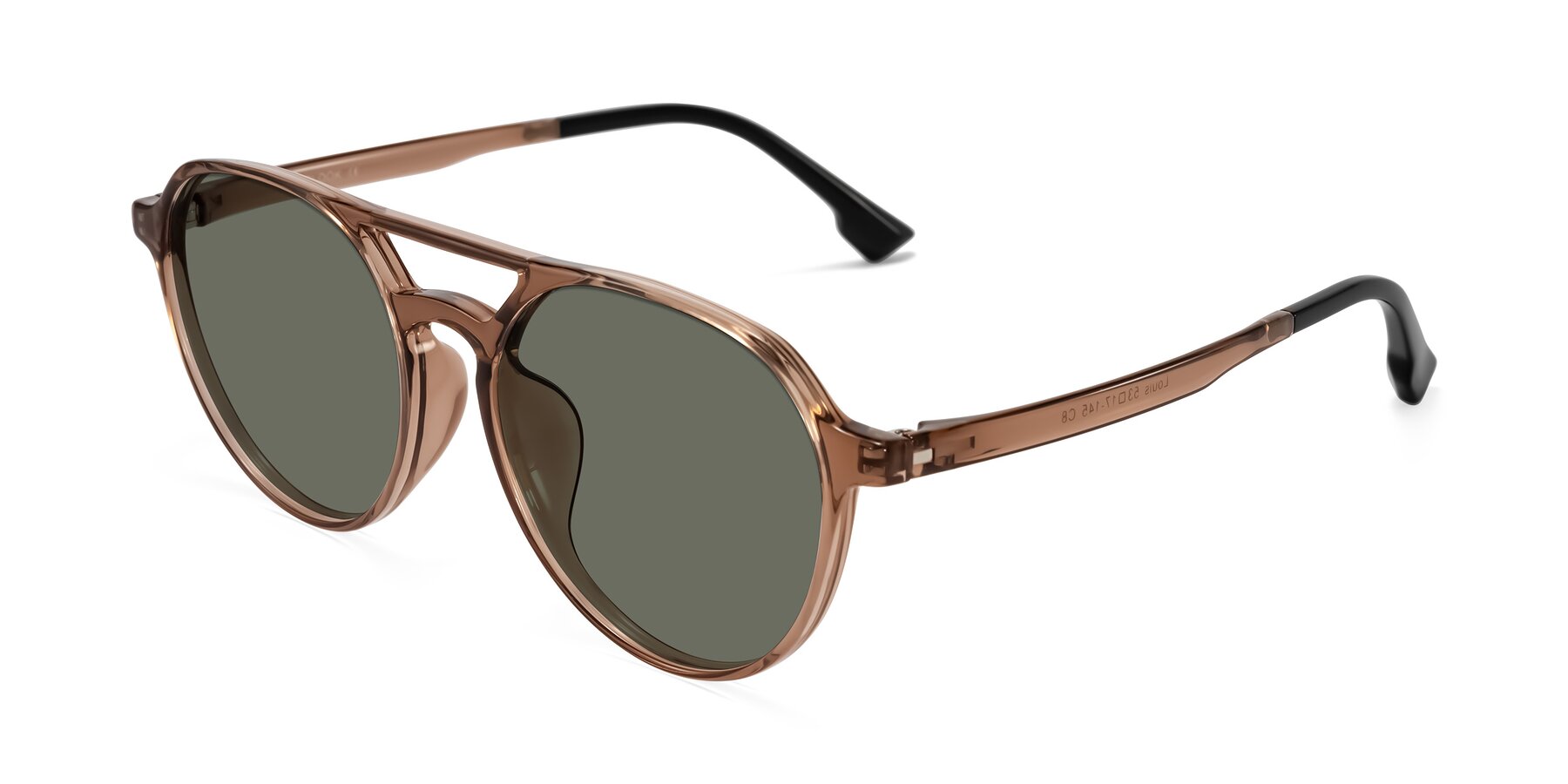 Angle of Louis in Caramel Crystal with Gray Polarized Lenses