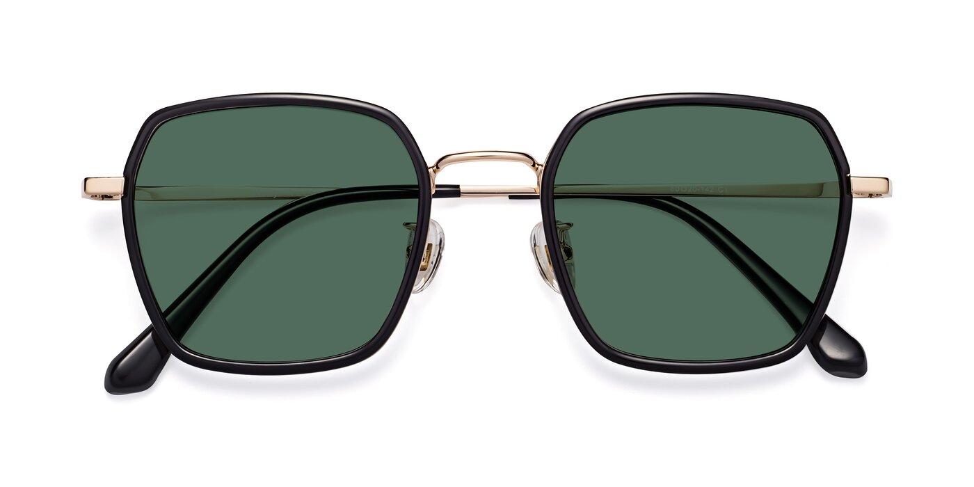 Kelly - Black/Gold Polarized Sunglasses