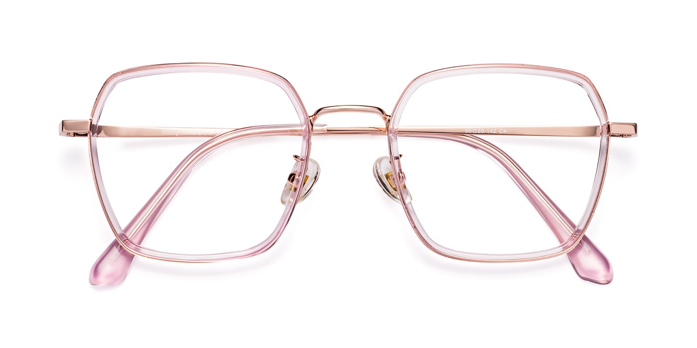 Kelly - Pink / Rose Gold Reading Glasses