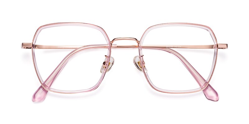 Kelly - Pink / Rose Gold Eyeglasses