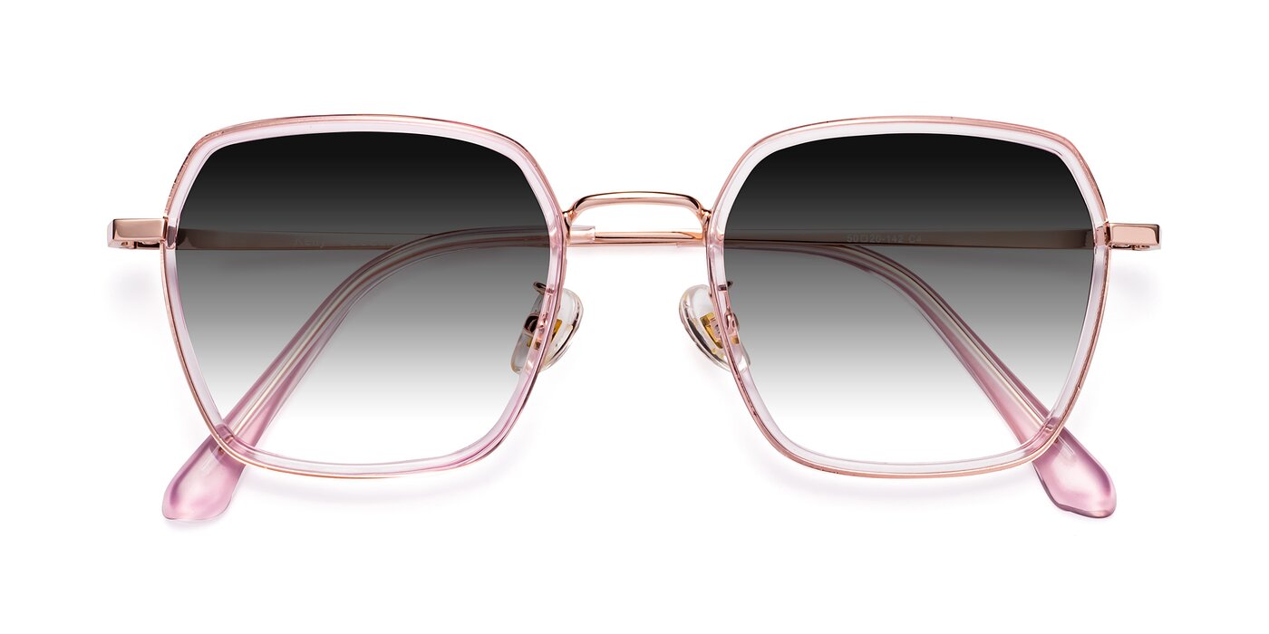 Kelly - Pink/Rose Gold Gradient Sunglasses