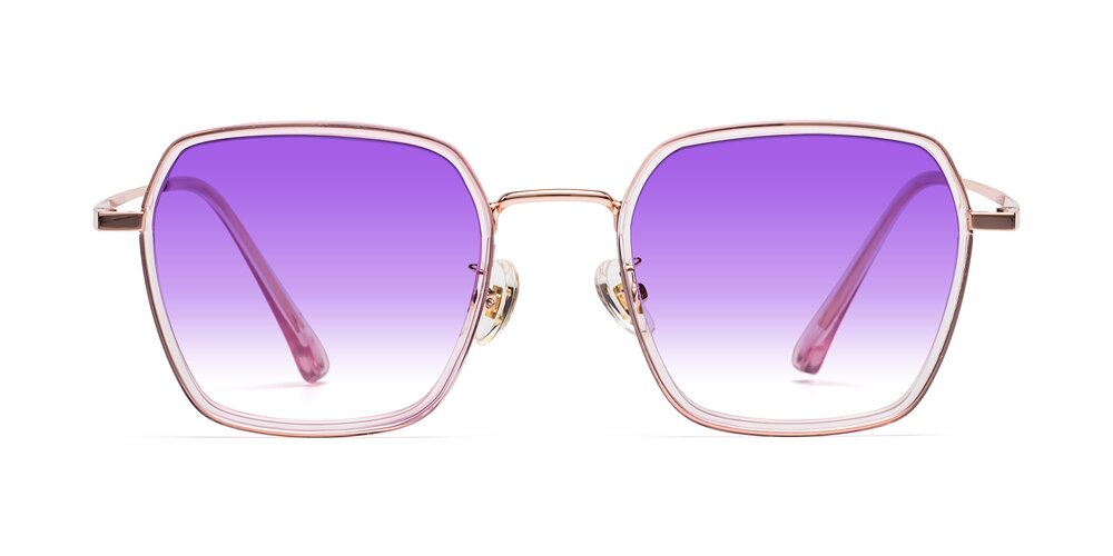 Kelly - Pink/Rose Gold Gradient Sunglasses