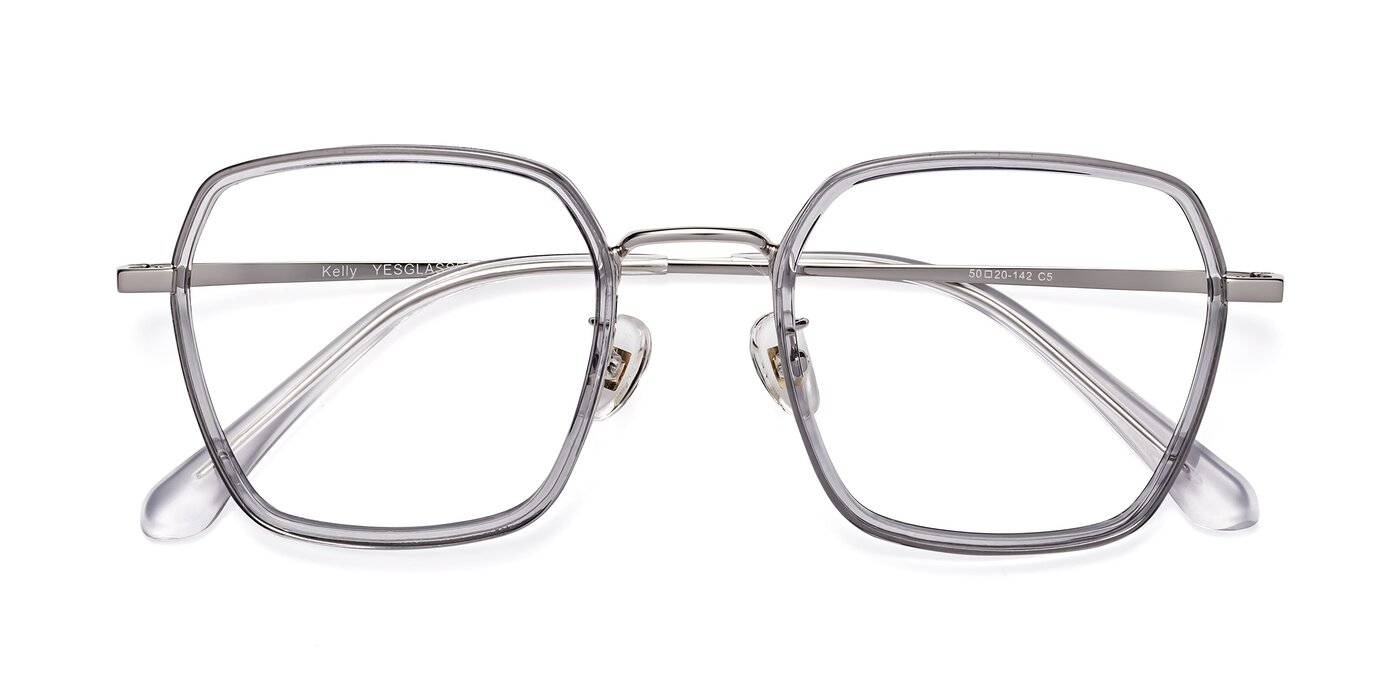 Kelly - Light Gray / Silver Eyeglasses
