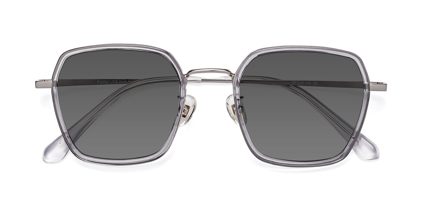 Kelly - Light Gray / Silver Tinted Sunglasses