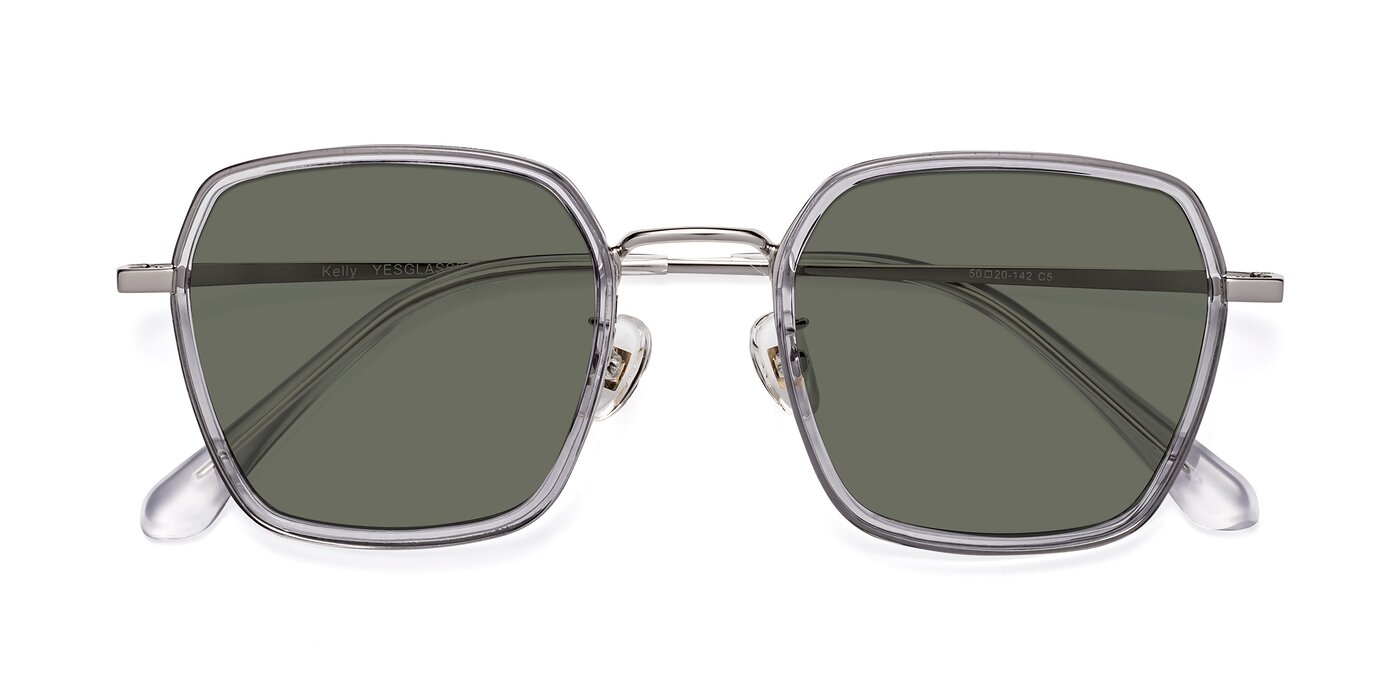 Kelly - Light Gray / Silver Polarized Sunglasses
