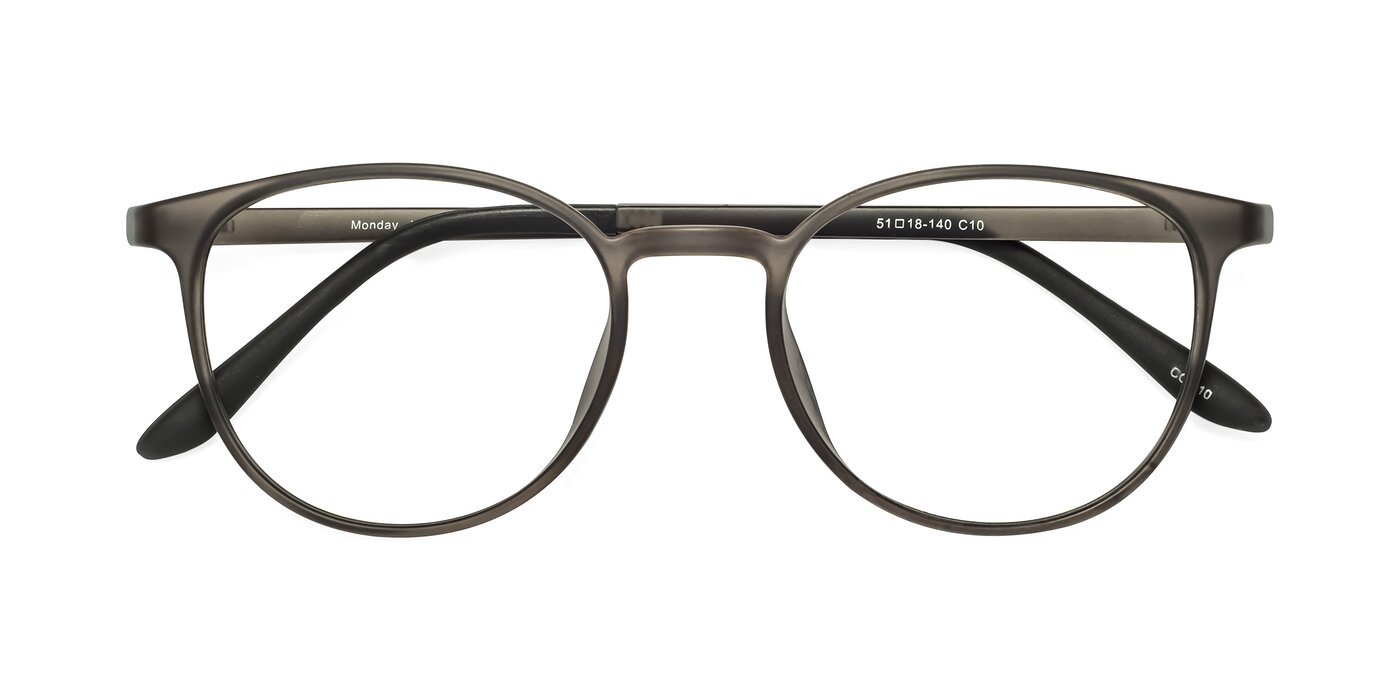 Monday - Translucent Gray Reading Glasses