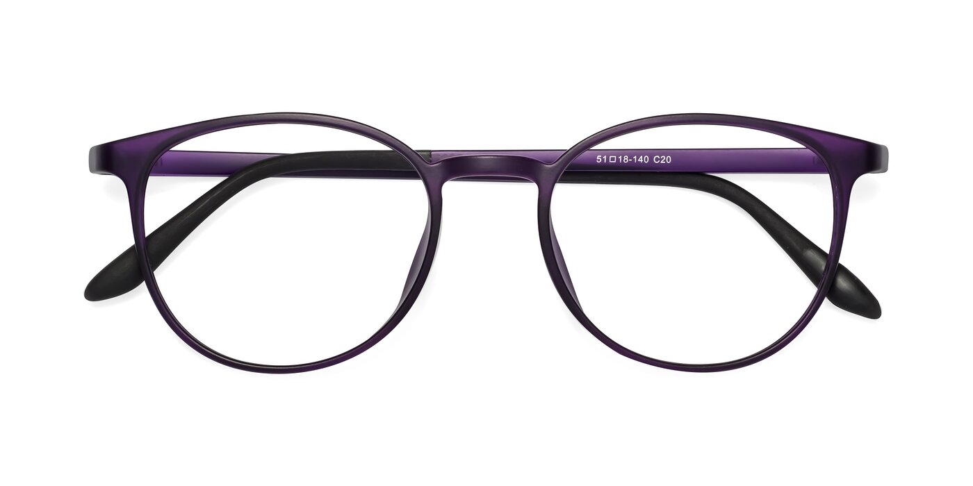 Monday - Translucent Purple Reading Glasses