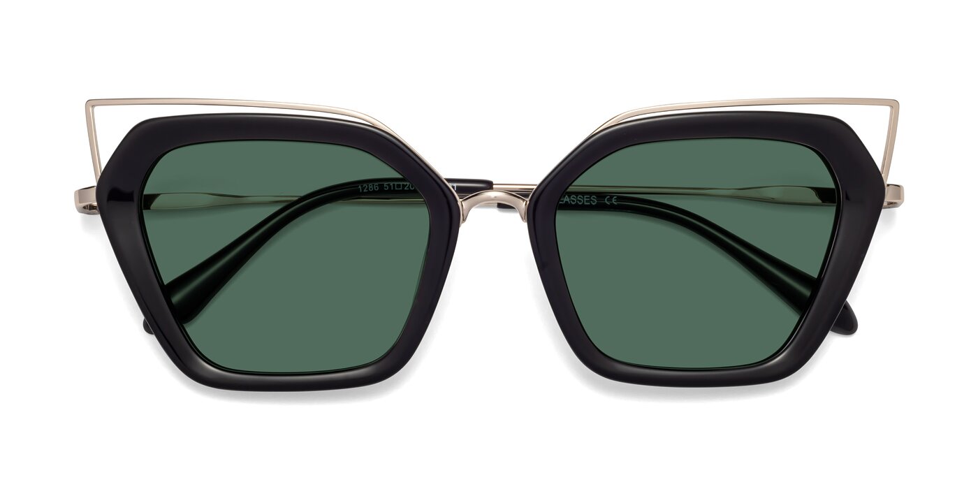 Delmonte - Black Polarized Sunglasses