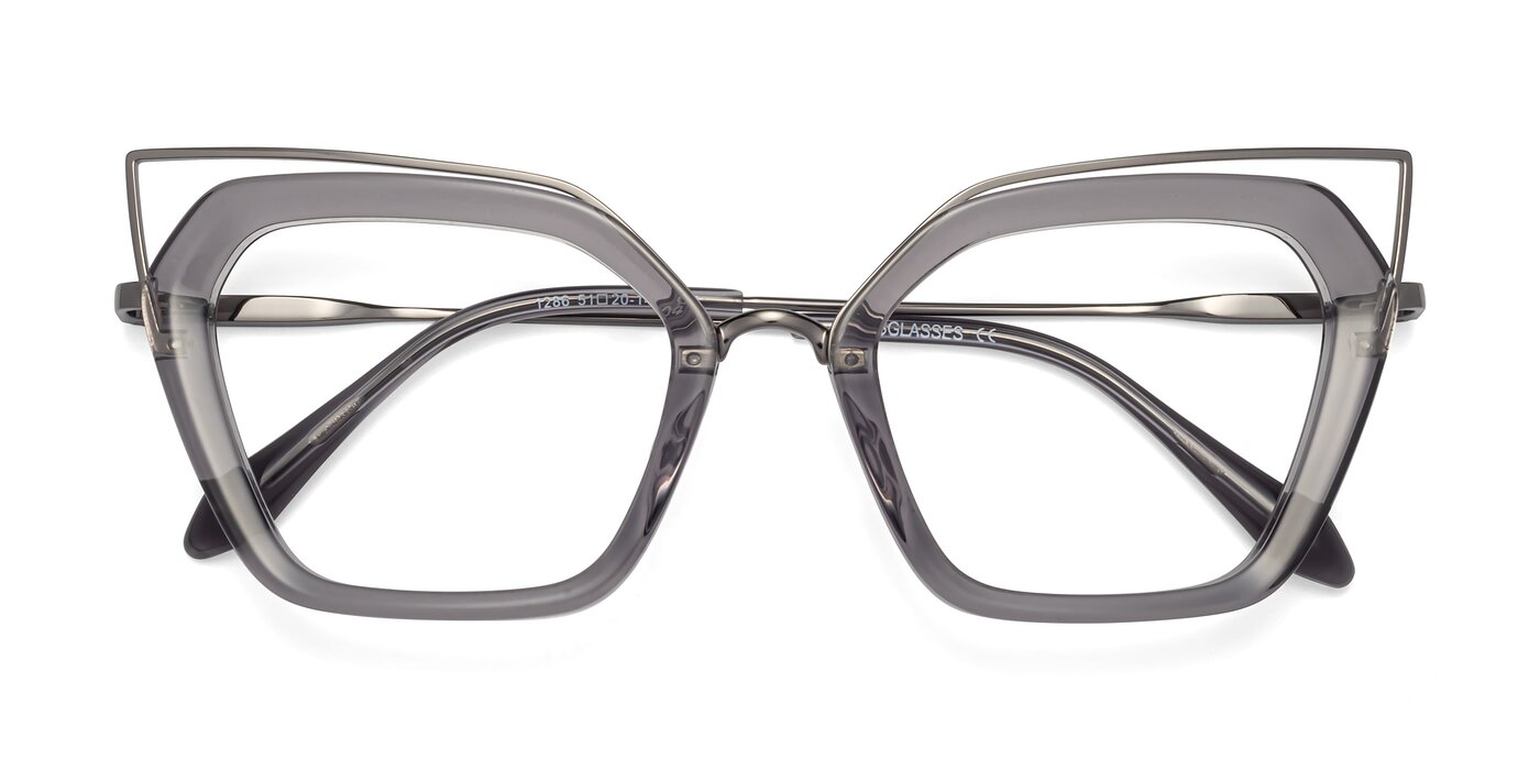 Delmonte - Transparent Gray Reading Glasses