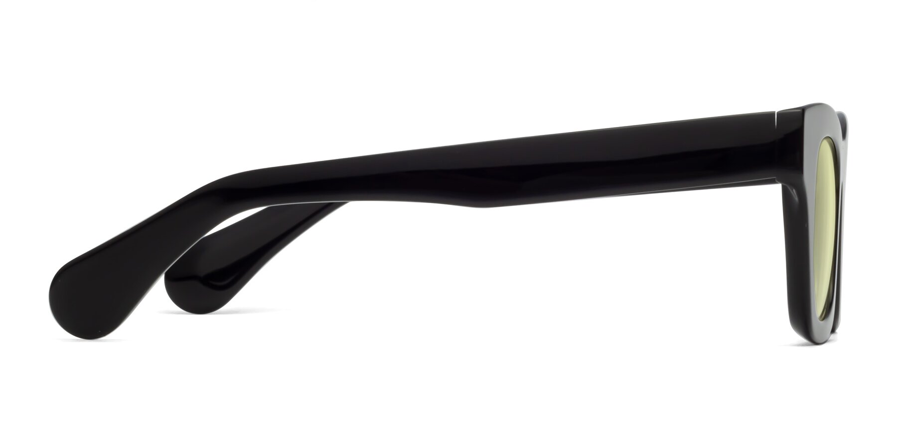 Side of Route in Black with Light Yellow Tinted Lenses