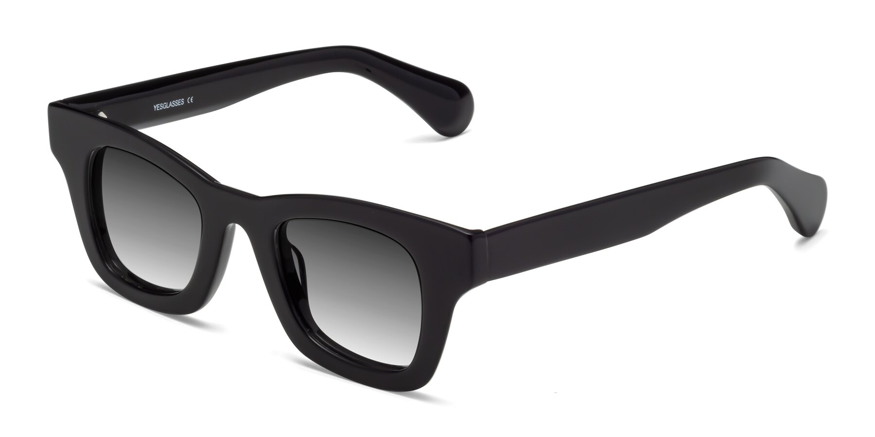 Angle of Route in Black with Gray Gradient Lenses