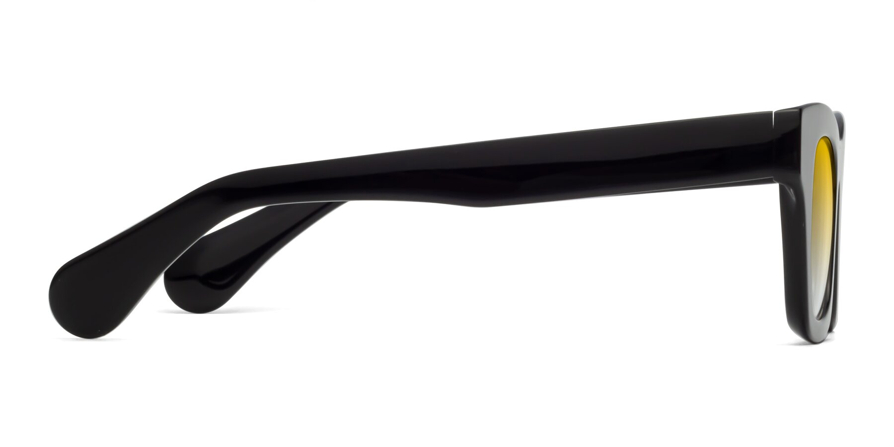 Side of Route in Black with Yellow Gradient Lenses