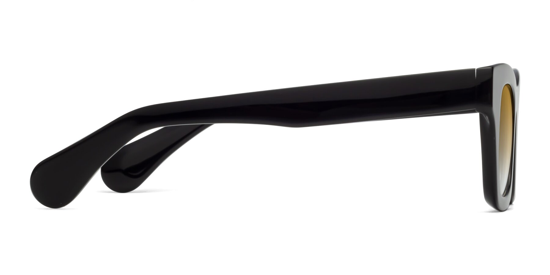 Side of Route in Black with Champagne Gradient Lenses