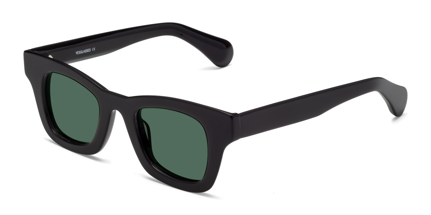 Angle of Route in Black with Green Polarized Lenses