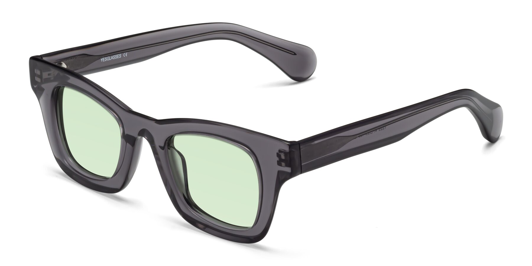Angle of Route in Gray with Light Green Tinted Lenses
