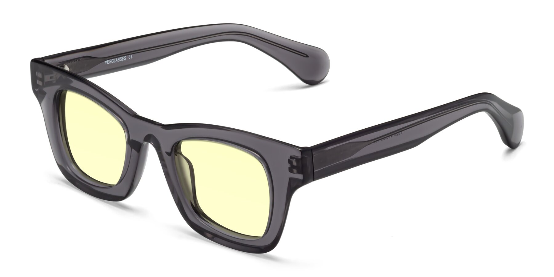Angle of Route in Gray with Light Yellow Tinted Lenses