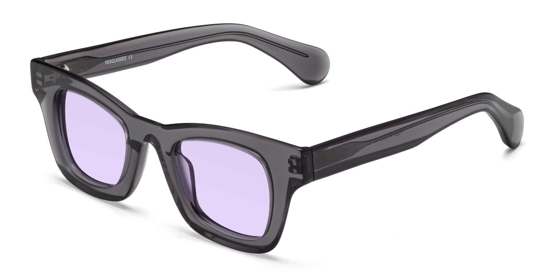 Angle of Route in Gray with Light Purple Tinted Lenses