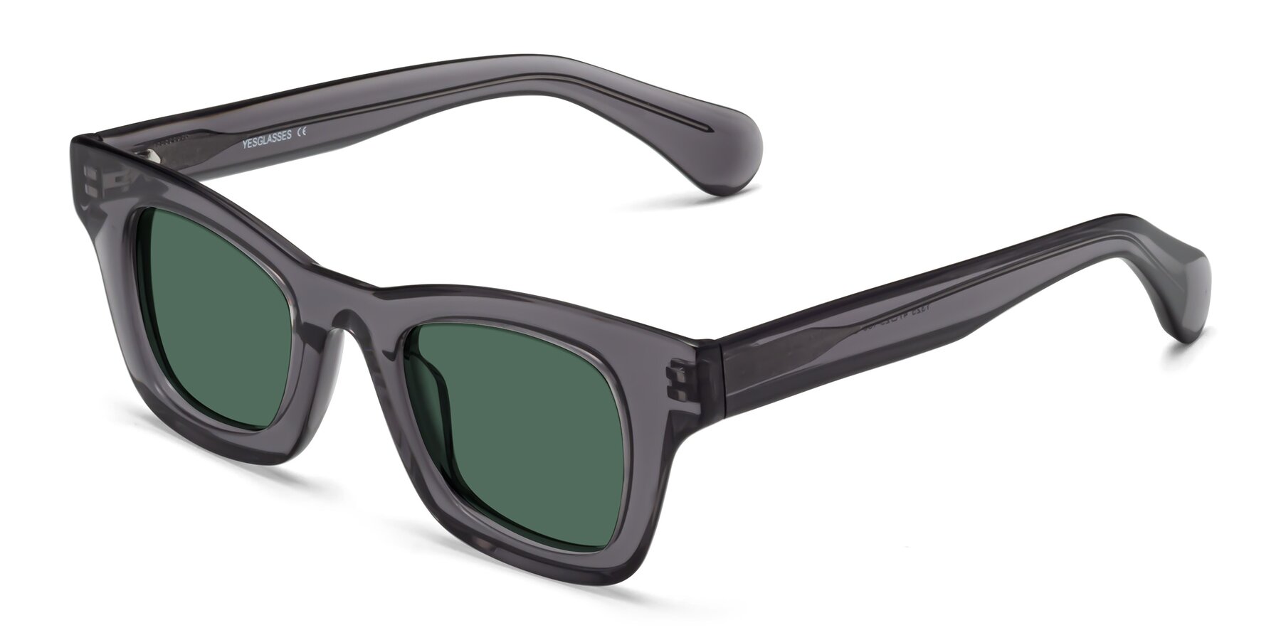 Angle of Route in Gray with Green Polarized Lenses