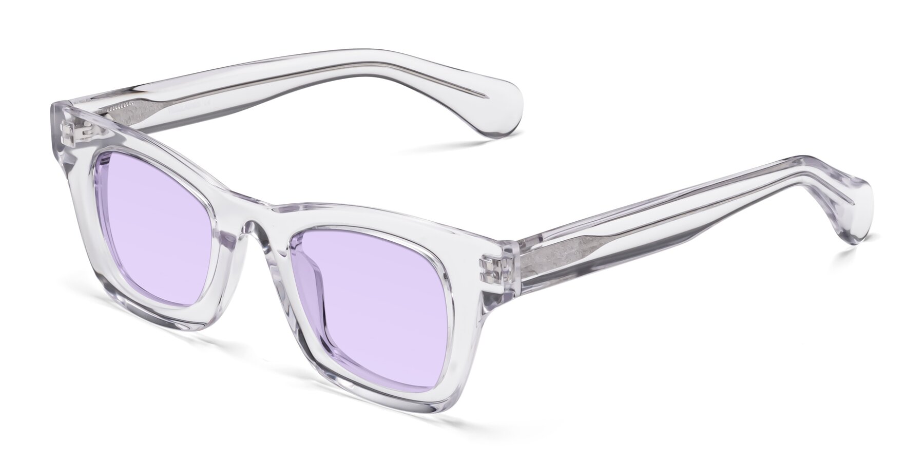 Angle of Route in Clear with Light Purple Tinted Lenses