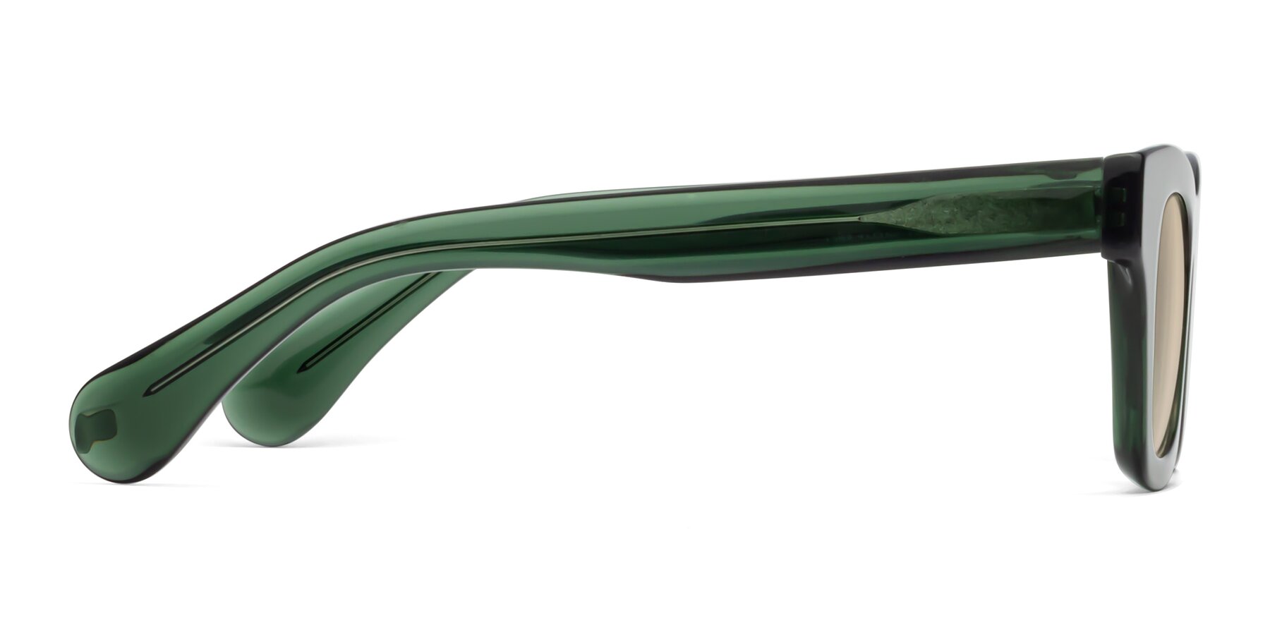 Side of Route in Jade Green with Light Brown Tinted Lenses