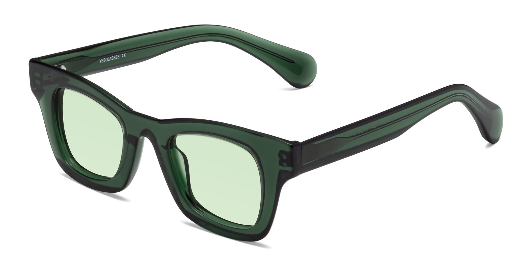 Angle of Route in Jade Green with Light Green Tinted Lenses