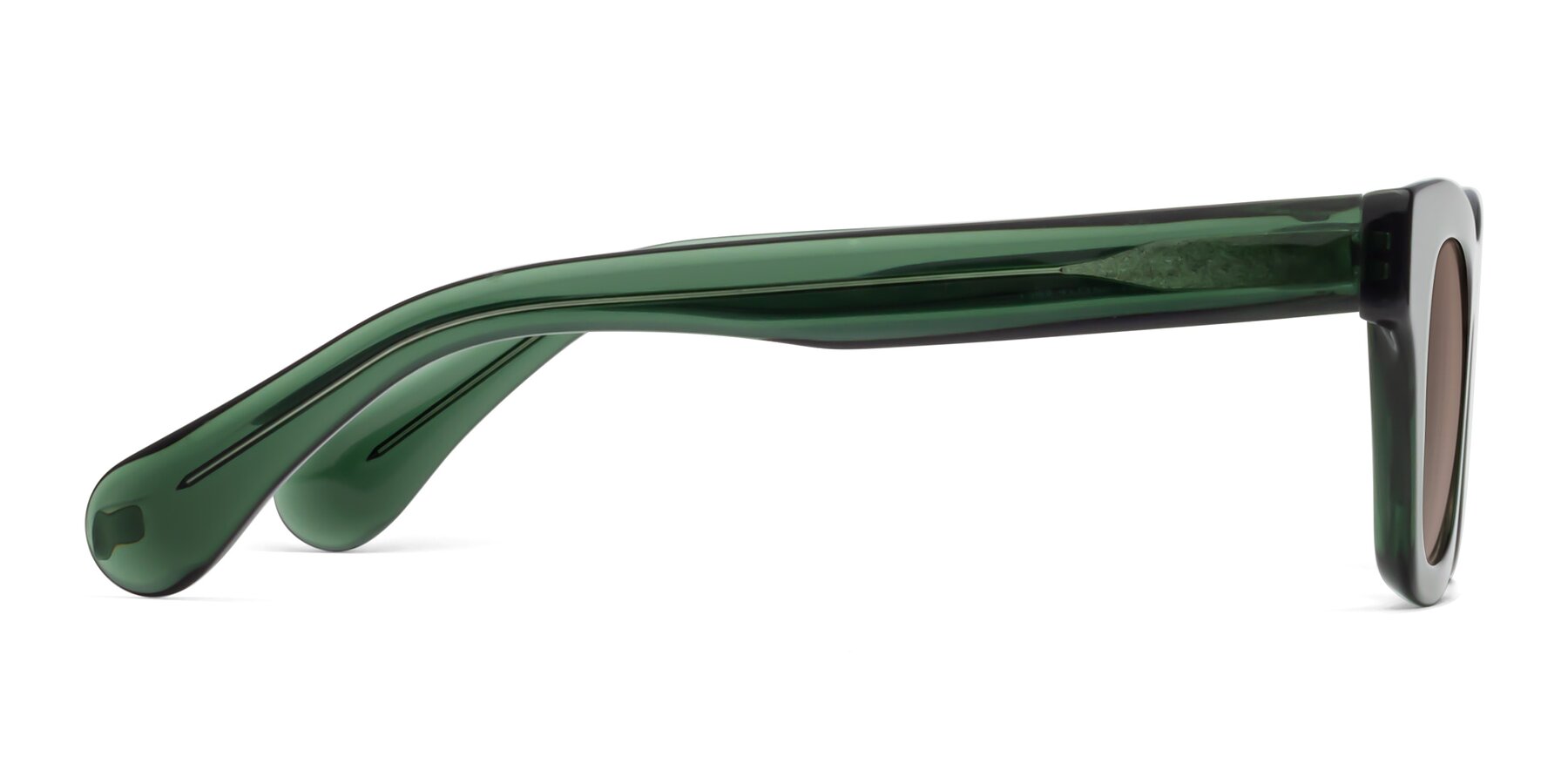 Side of Route in Jade Green with Medium Brown Tinted Lenses