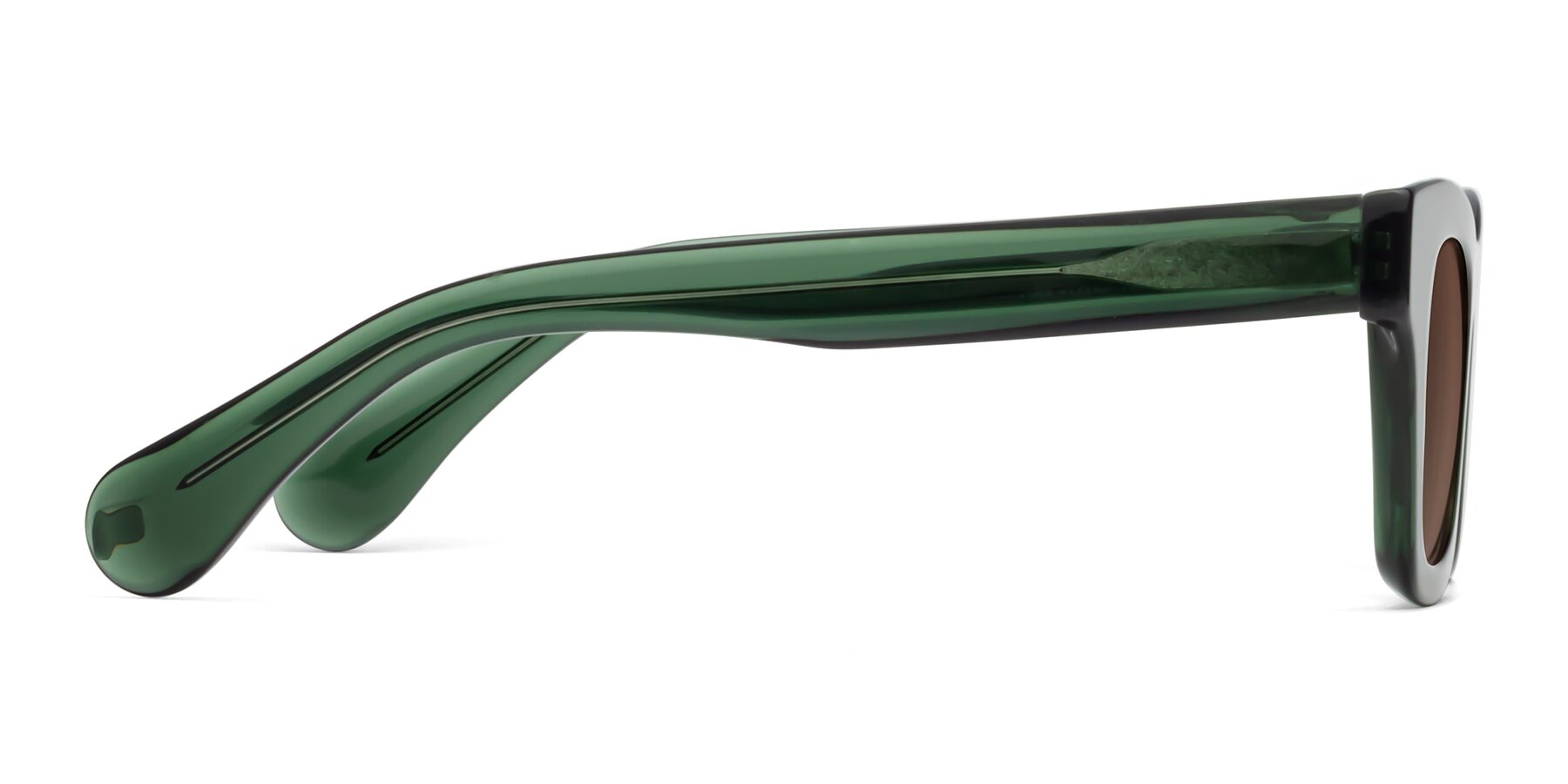 Side of Route in Jade Green with Brown Tinted Lenses