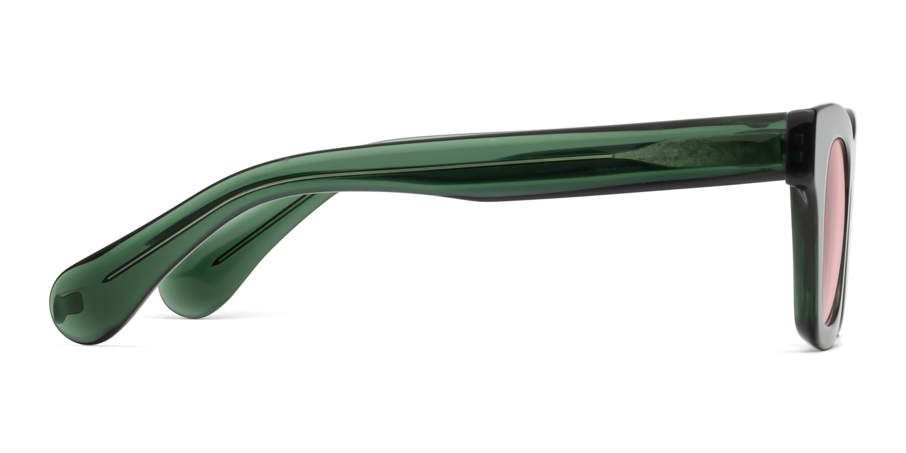 Side of Route in Jade Green with Light Garnet Tinted Lenses