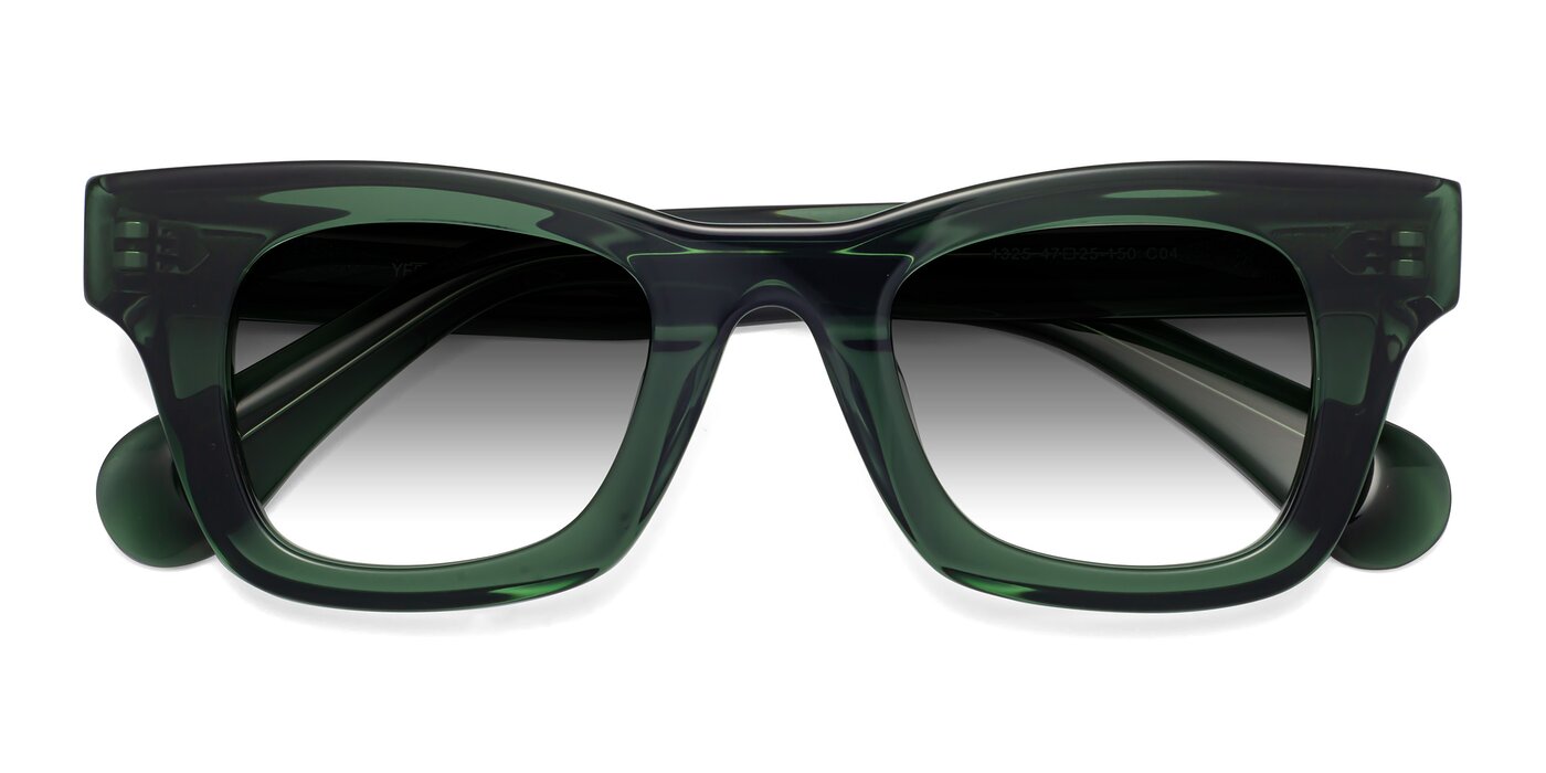 Route - Jade Green Gradient Sunglasses