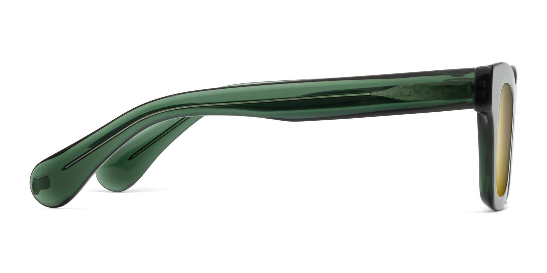 Side of Route in Jade Green with Gold Mirrored Lenses