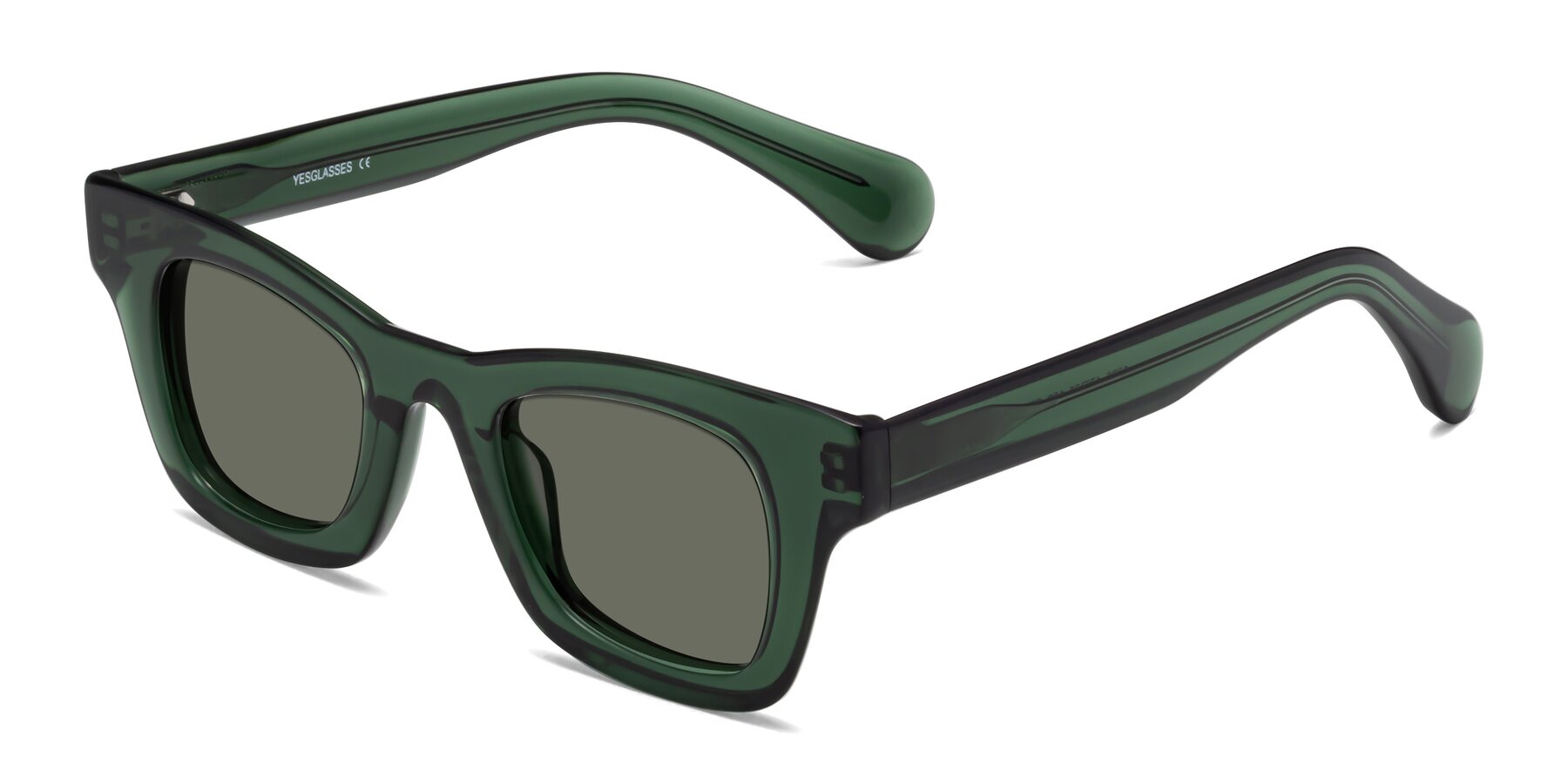 Angle of Route in Jade Green with Gray Polarized Lenses