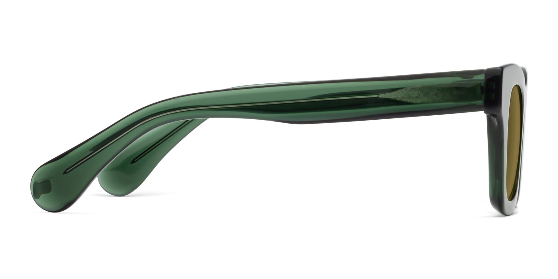 Side of Route in Jade Green with Brown Polarized Lenses