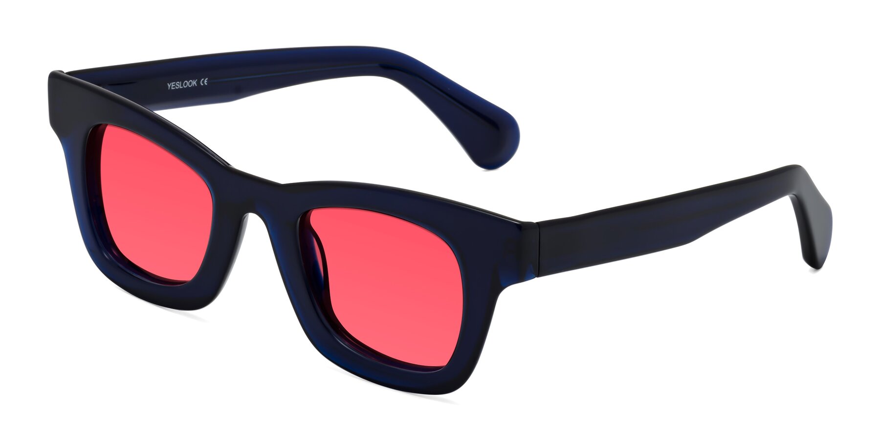 Angle of Route in Dark Navy with Red Tinted Lenses