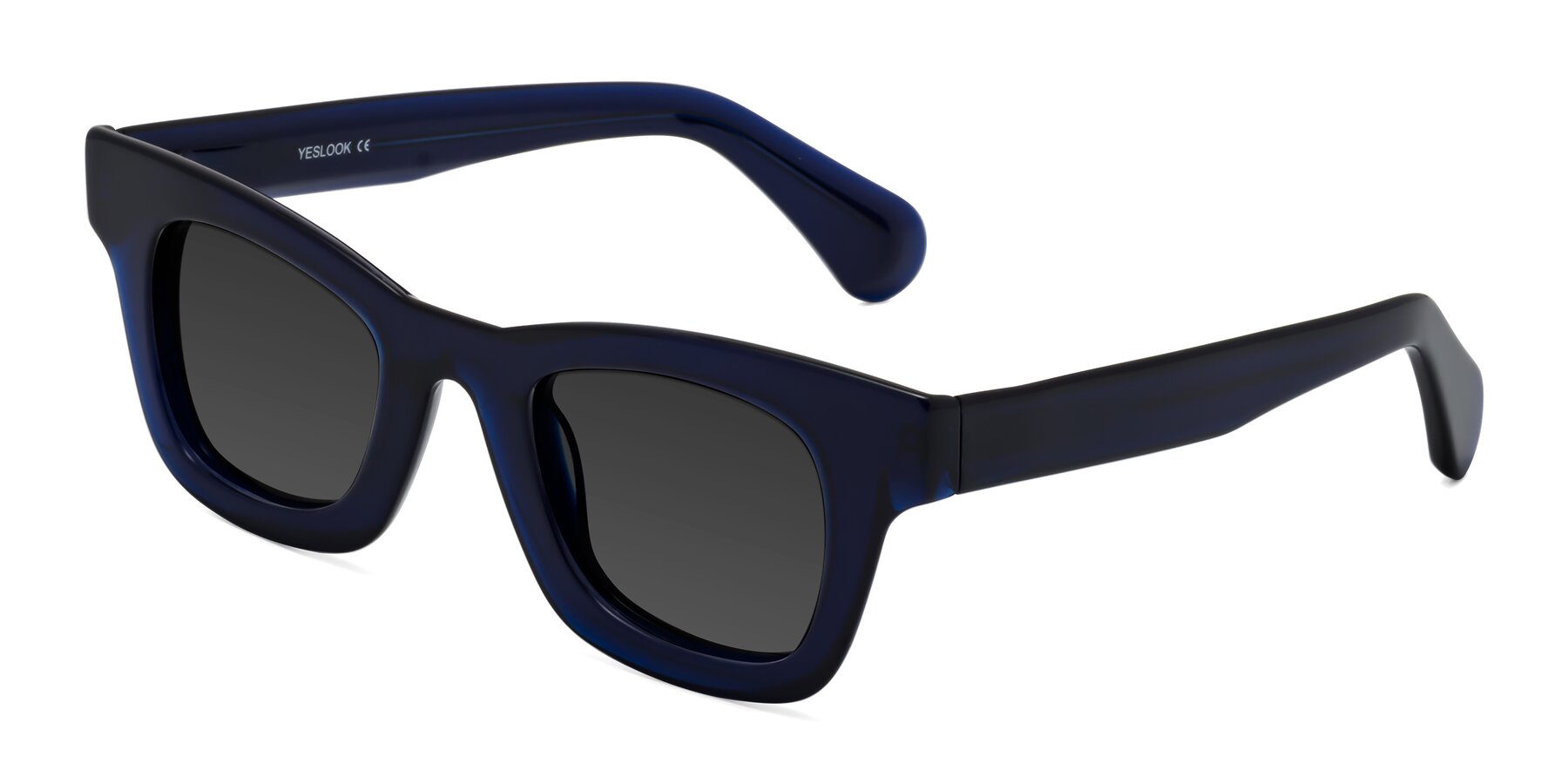 Angle of Route in Dark Navy with Gray Tinted Lenses