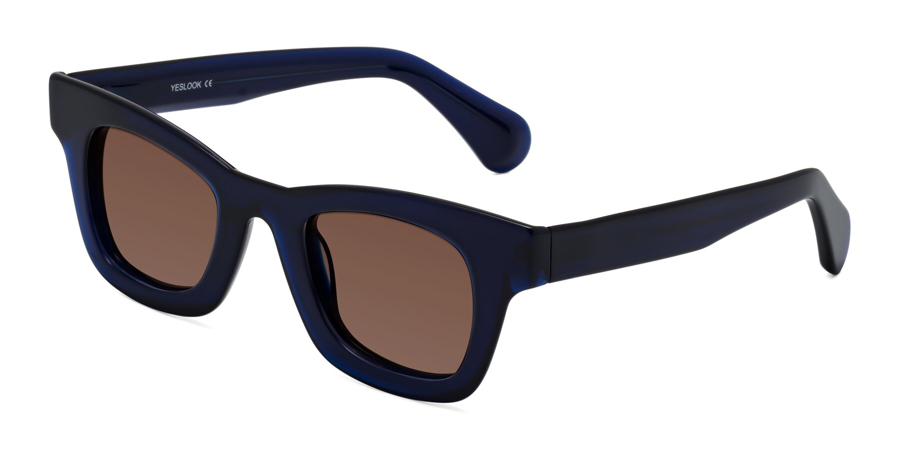 Angle of Route in Dark Navy with Brown Tinted Lenses
