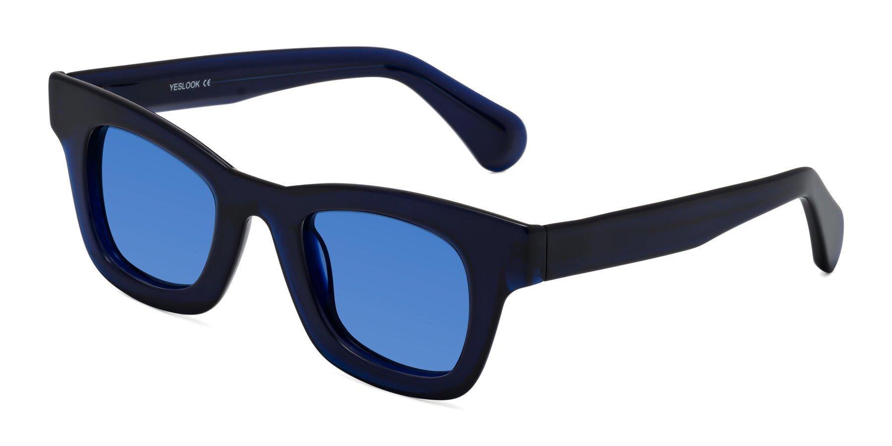 Angle of Route in Dark Navy with Blue Tinted Lenses