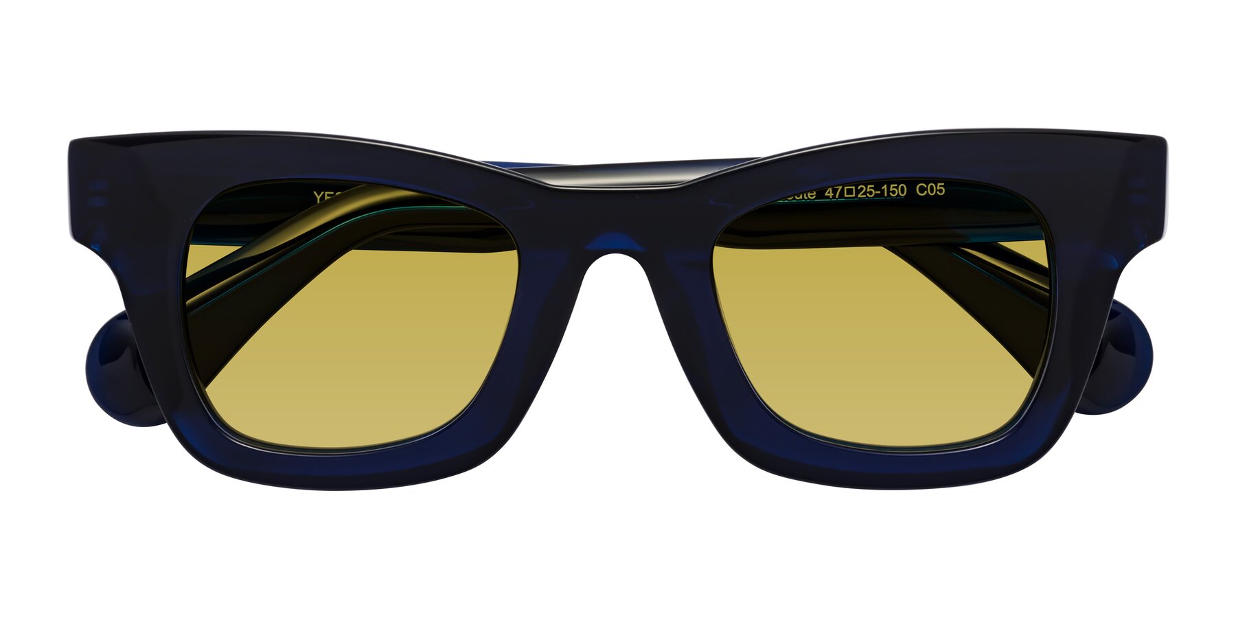 Folded Front of Route in Dark Navy with Champagne Tinted Lenses
