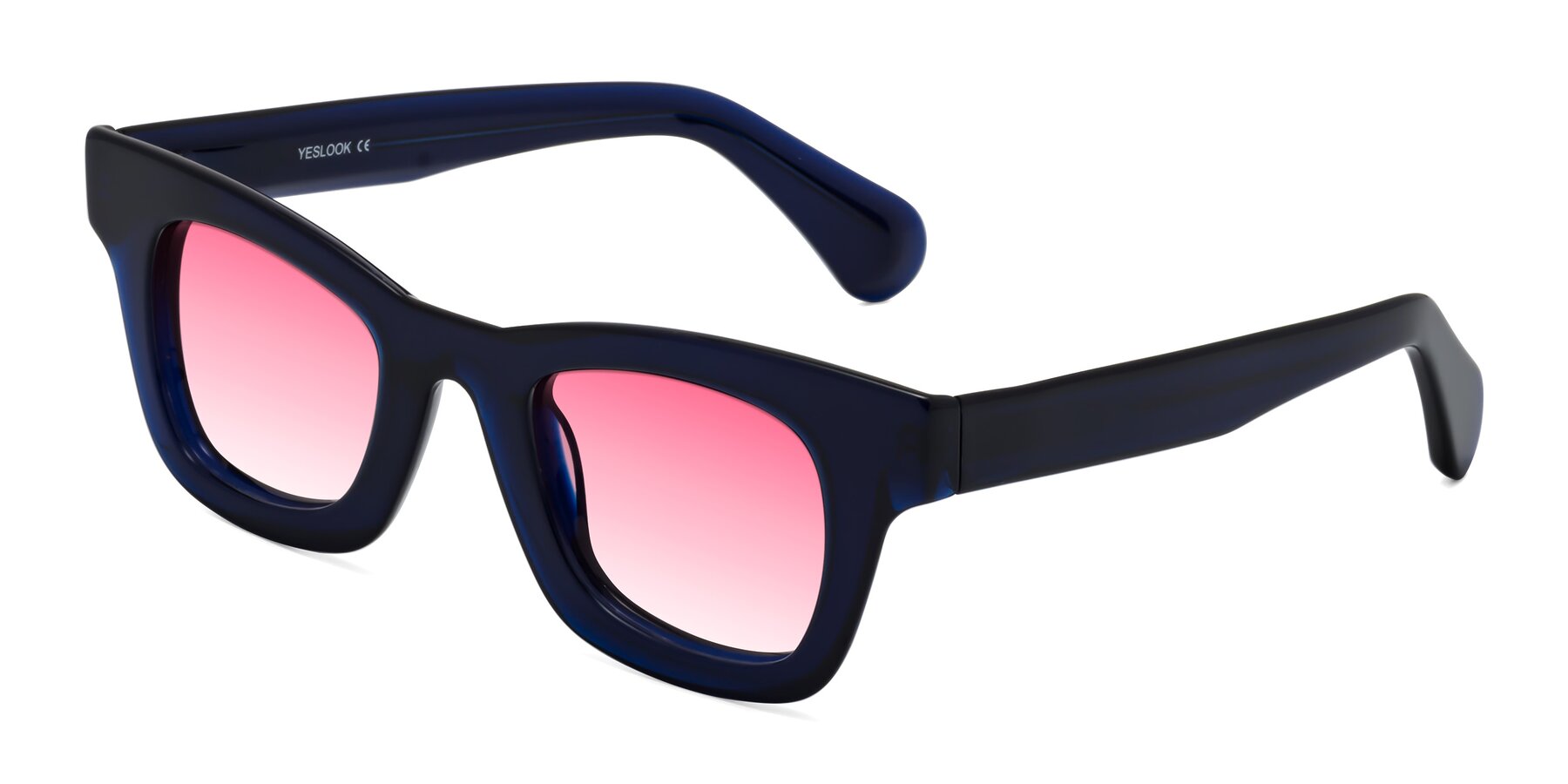 Angle of Route in Dark Navy with Pink Gradient Lenses