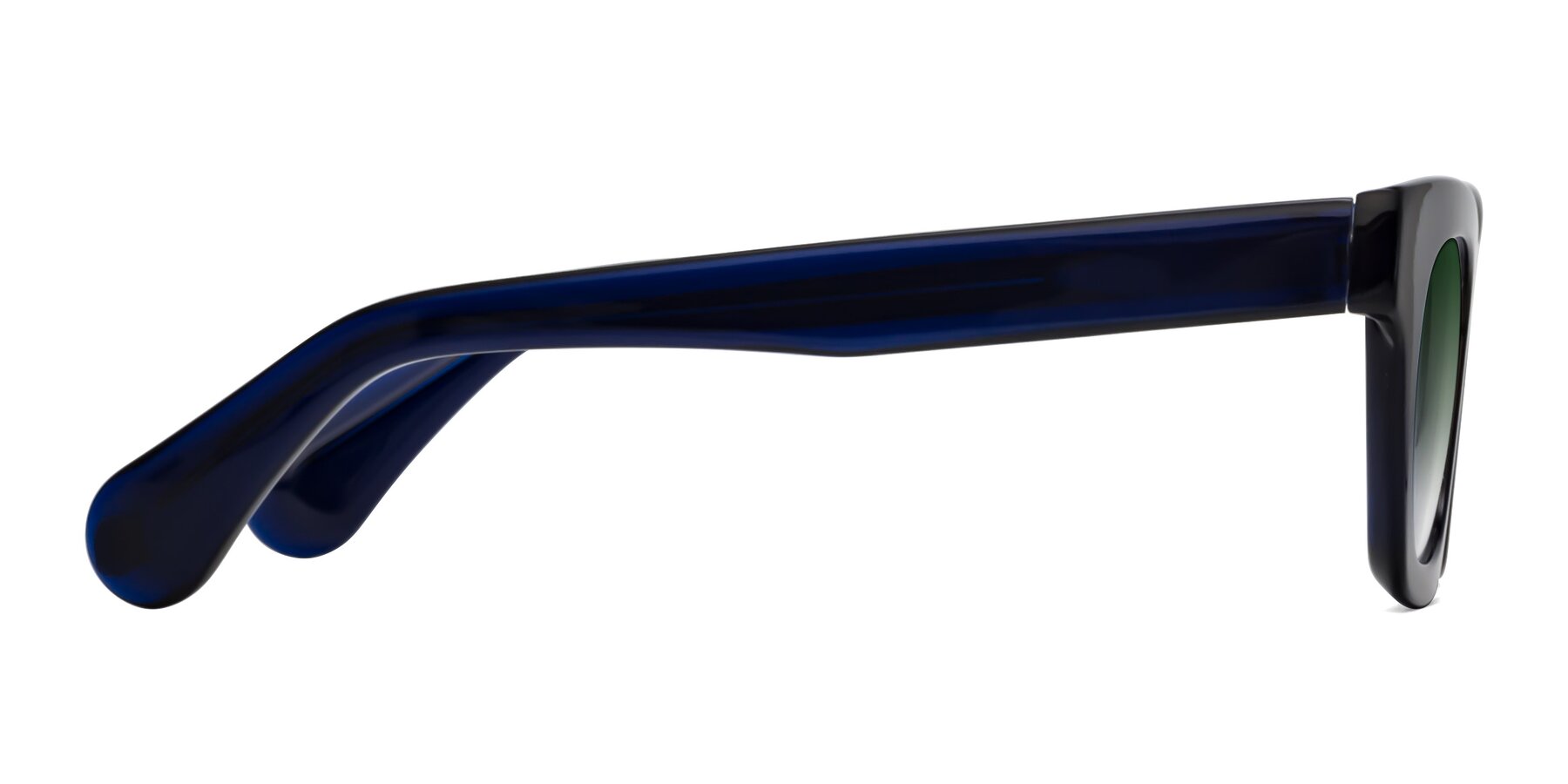 Side of Route in Dark Navy with Green Gradient Lenses