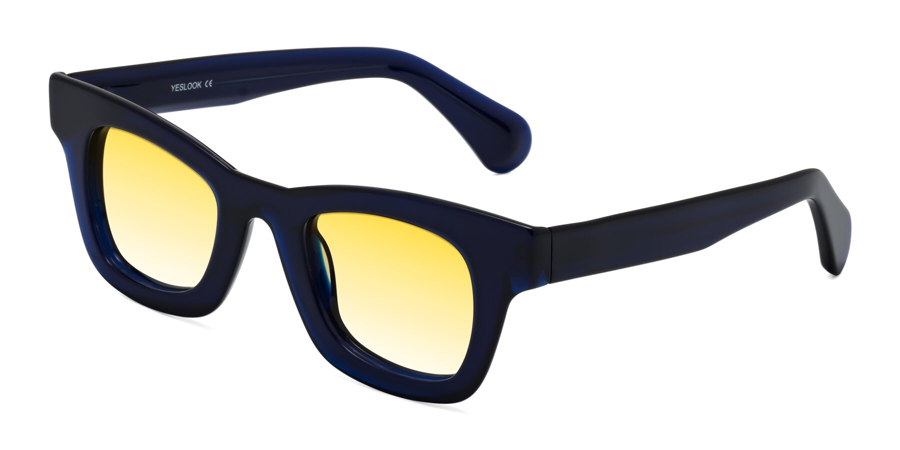 Angle of Route in Dark Navy with Yellow Gradient Lenses
