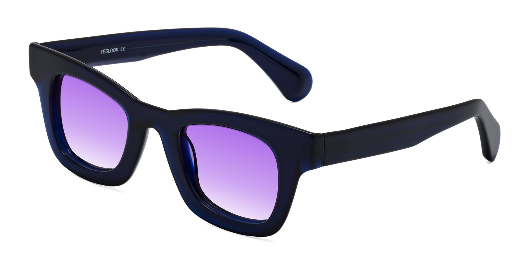 Angle of Route in Dark Navy with Purple Gradient Lenses