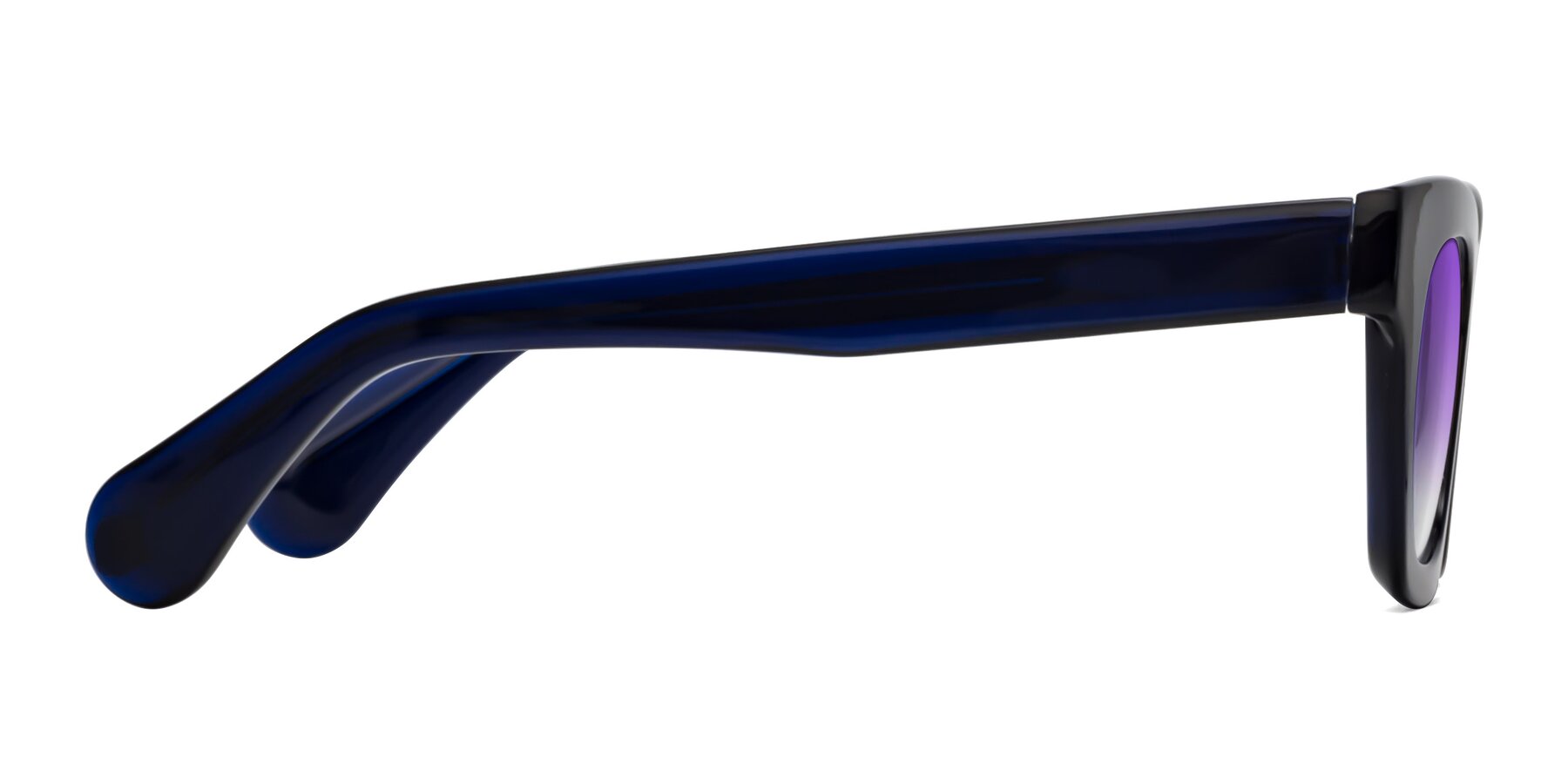 Side of Route in Dark Navy with Purple Gradient Lenses