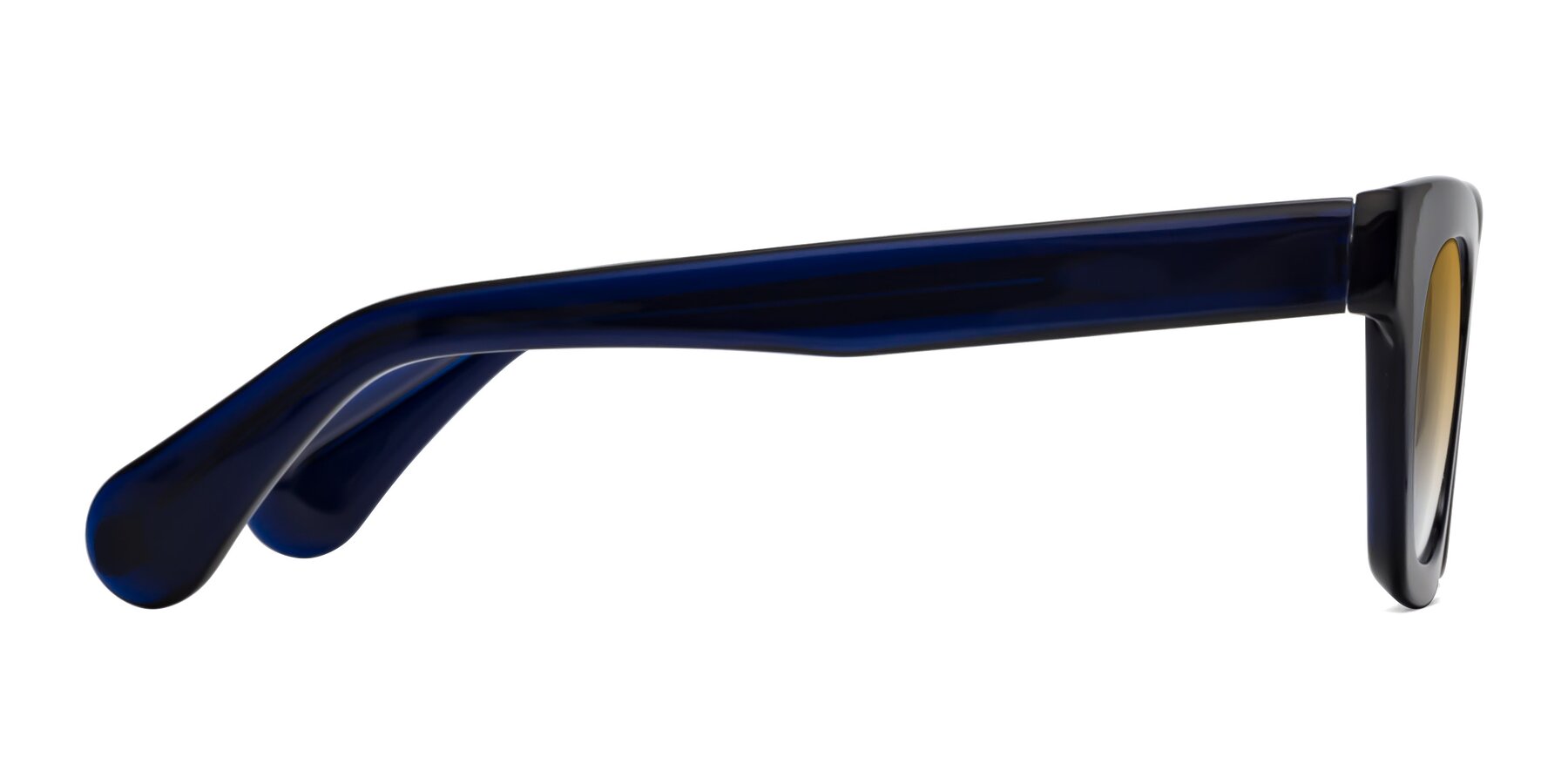 Side of Route in Dark Navy with Champagne Gradient Lenses