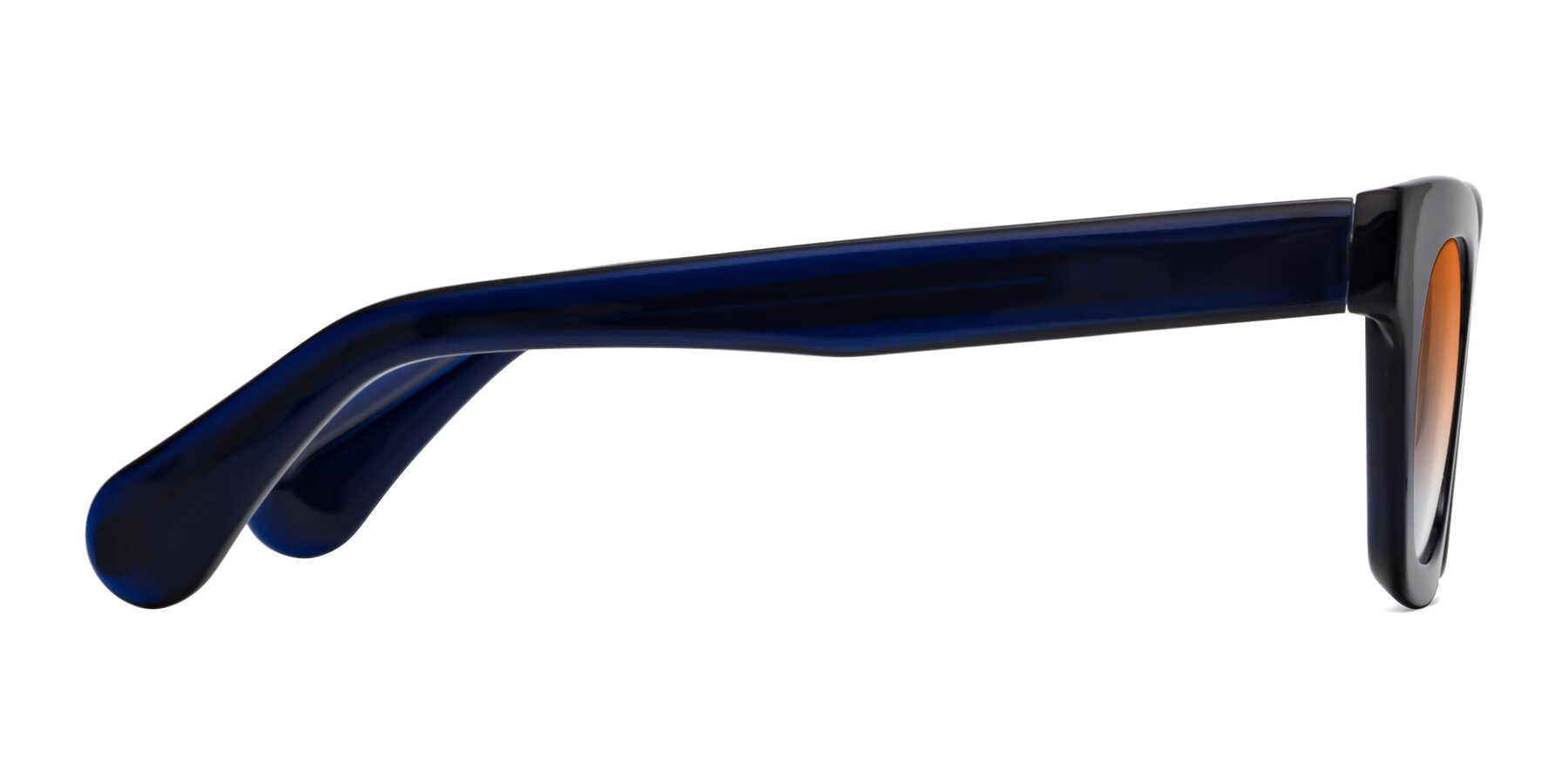 Side of Route in Dark Navy with Orange Gradient Lenses