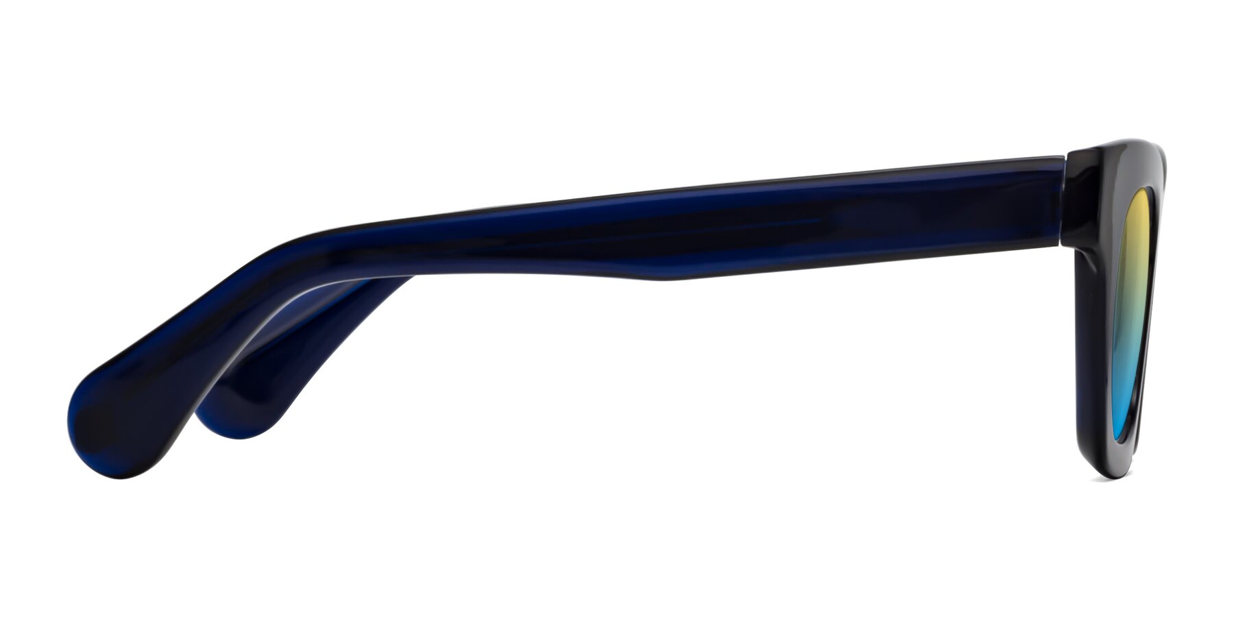 Side of Route in Dark Navy with Yellow / Blue Gradient Lenses
