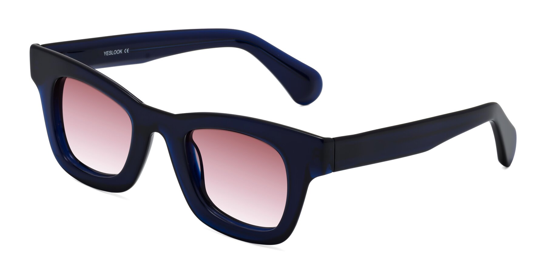 Angle of Route in Dark Navy with Garnet Gradient Lenses