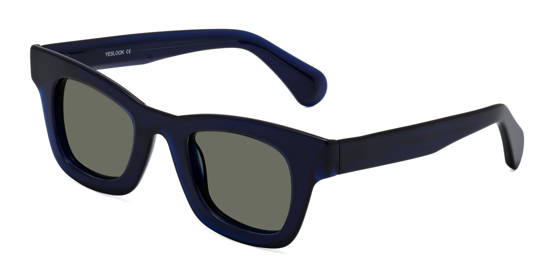 Angle of Route in Dark Navy with Gray Polarized Lenses