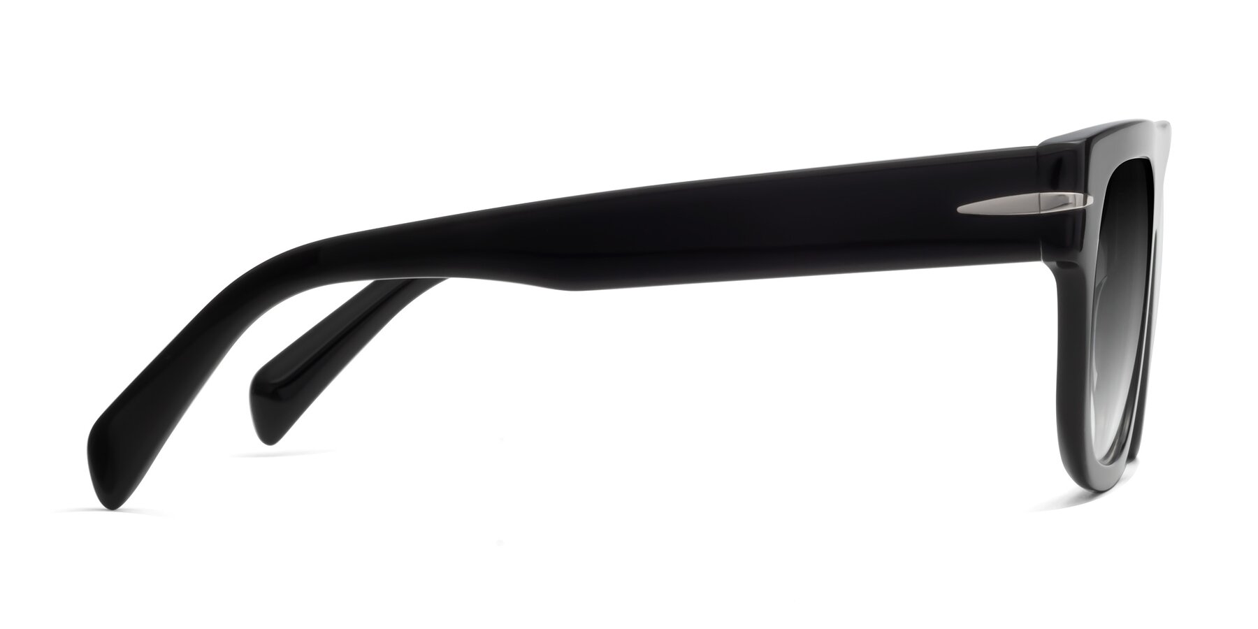 Side of Campbell in Black with Gray Gradient Lenses