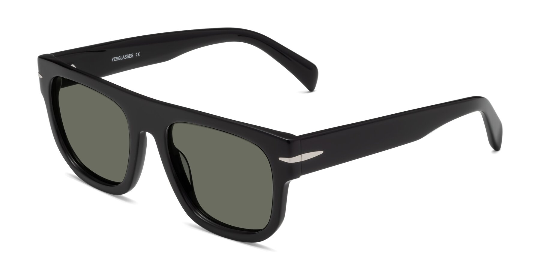 Angle of Campbell in Black with Gray Polarized Lenses