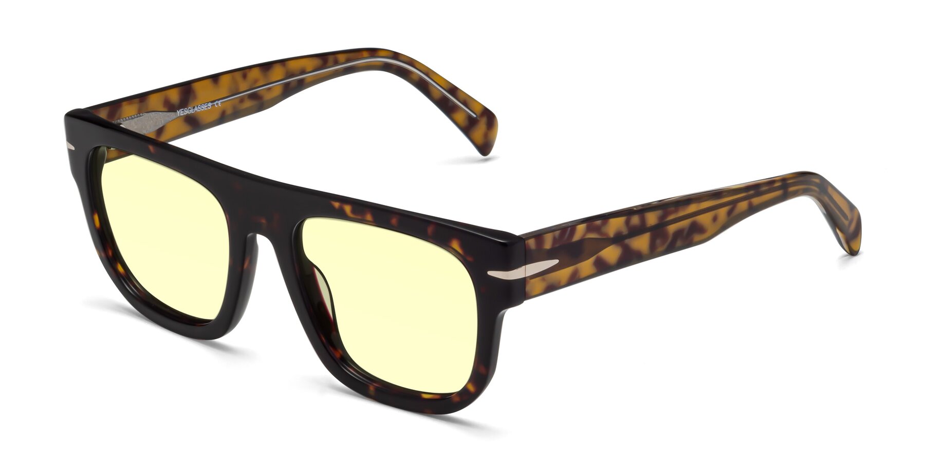 Angle of Campbell in Tortoise with Light Yellow Tinted Lenses